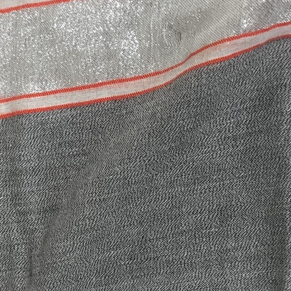 River Island Cream, Grey and Peach Tunic with Tie Front - Picture 7 of 9